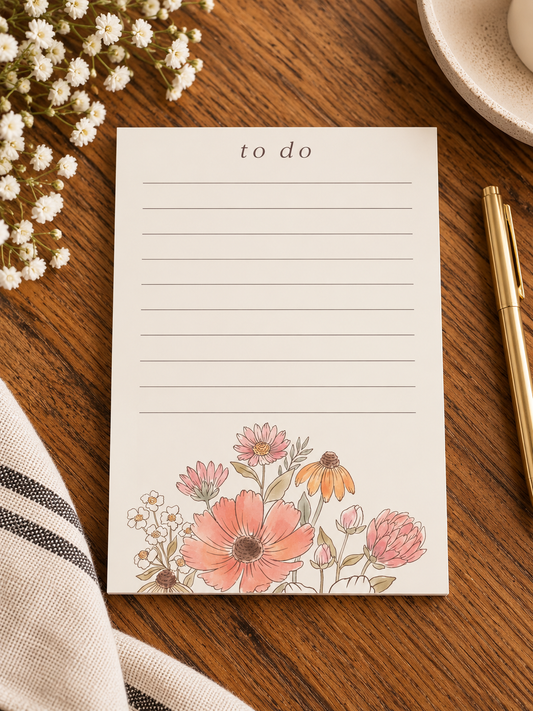 Floral To-Do List | XL Sticky Note