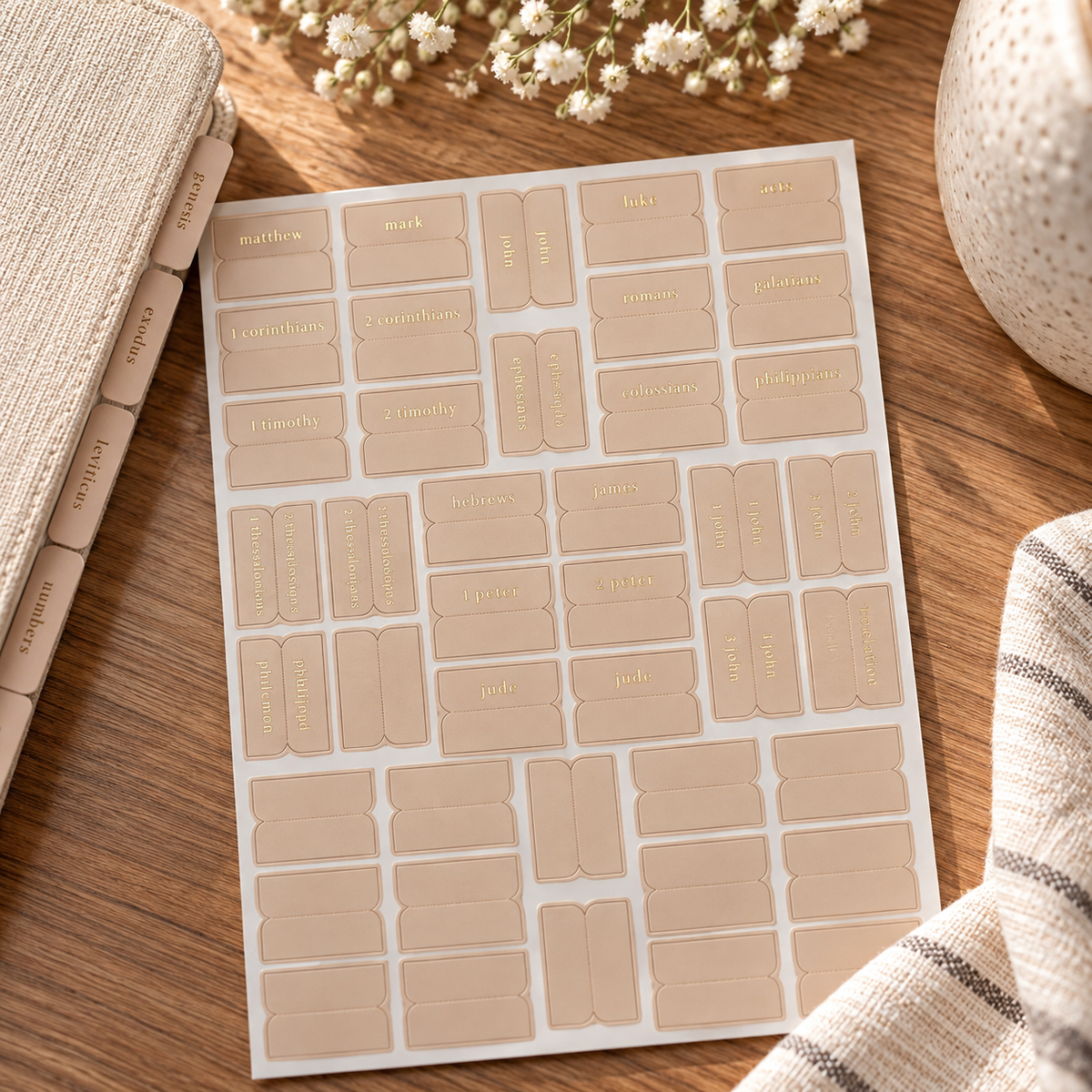 Blush Pink Bible Tabs
