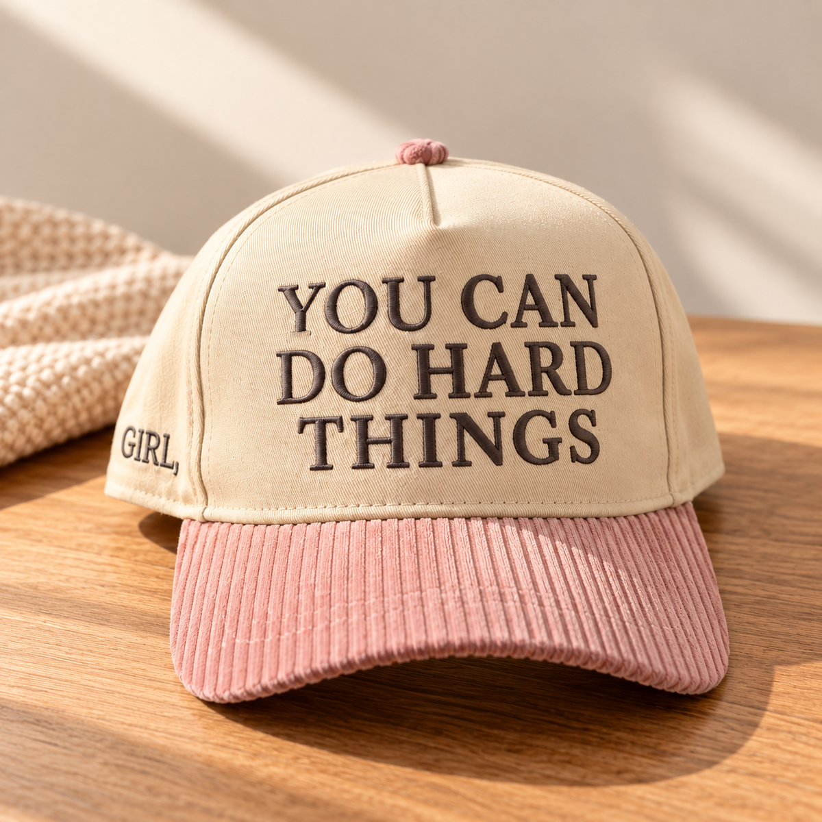 Girl, You Can Do Hard Things Embroidered Hat