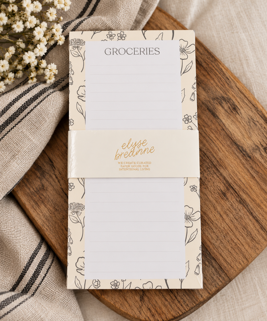 Magnetic Grocery List Notepad