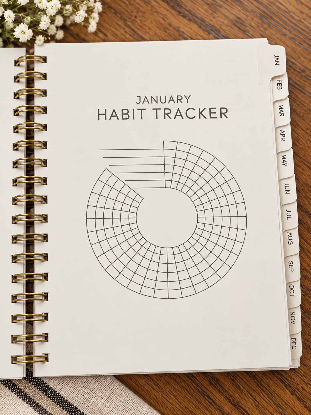 2027 Floral Yearly Planner | 7x9