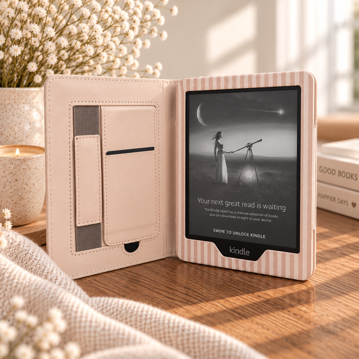 Latte Stripe Kindle Case | Paperwhite 11
